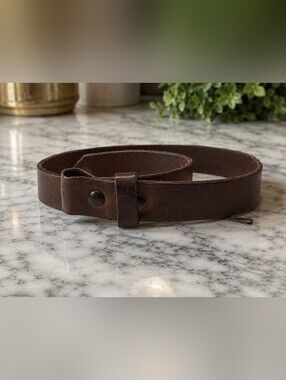 Hand made leather waist belt size xxs